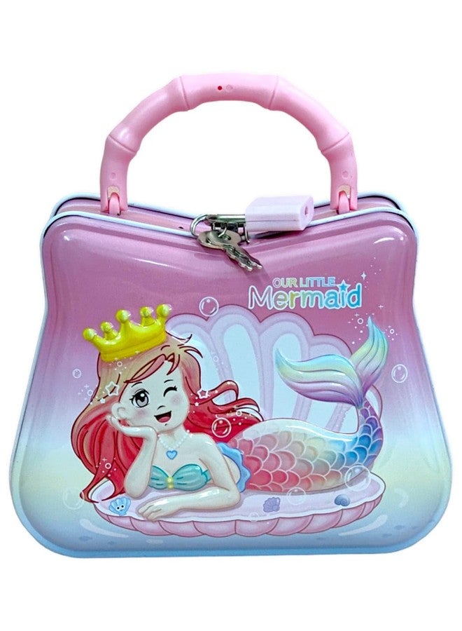 Tera13 TERA Piggy Bank for Kids, Mermaid Coin Box with Lock & Key, Metal Money Bank for Boys and Girls (1pcs) - Image 1